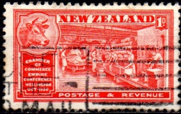 NEW ZEALAND 1936 Congress Of British Empire Chambers Of Commerce, Wellington - 1d - Red (Butter) FU - Usati