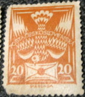 Czechoslovakia 1920 Dove And Envelope 20h - Used - Neufs