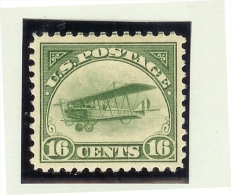 USA 1918 Mi#249 * Falz 16 Cent Flugzeug Doppeldecker - Nuovi