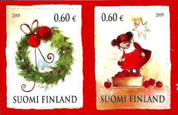 Finland - 2009 - Christmas - Mint Self-adhesive Stamp Set (se-tenant Pair) - Ongebruikt