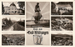 Bad Wildungen - S/w Mehrbildkarte 12 - Bad Wildungen