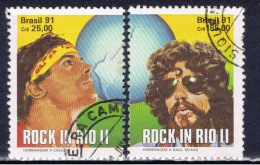 BR+ Brasilien 1991 Mi 2396-97 Rock-Festival - Used Stamps