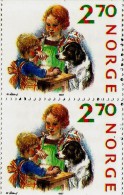 Norway - 1987 - Christmas - Mint Booklet Stamp Pair - Ungebraucht