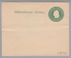 Argentinien 1900 Ganzsache 5 Cent Grün Bild + 100 Reis - Postal Stationery