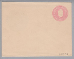 Argentinien 1899 Ganzsache 5 Cent Rosa Bildzudruck - Postwaardestukken