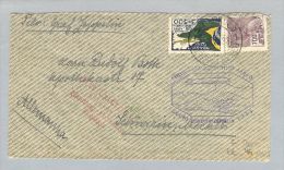 Brasilien S.Paulo 1933-07-12 Zeppelin Nach Schwerin De - Poste Aérienne