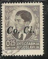 LUBIANA 1941 Co. Ci. 25 P USATO USED OBLITERE' - Ljubljana