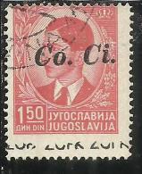 OCCUPAZIONI ITALIANA ITALY ITALIA LUBIANA 1941 Co. Ci. 1,50 D USATO USED OBLITERE´ - Ljubljana