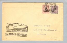 Brasilien Condor-Zeppelin 1932-05-04 Brief>Deutschland - Posta Aerea