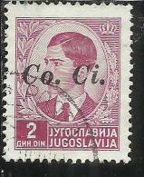 OCCUPAZIONI ITALIANA ITALY ITALIA LUBIANA 1941 Co. Ci. 2 D USATO USED OBLITERE´ - Ljubljana