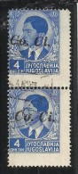 OCCUPAZIONI ITALIANA ITALY ITALIA LUBIANA 1941 Co. Ci. 4 D COPPIA USATA PAIR USED OBLITERE´ - Lubiana