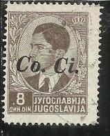 OCCUPAZIONI ITALIANA ITALY ITALIA LUBIANA 1941 Co. Ci. 8 D USATO USED OBLITERE´ - Ljubljana