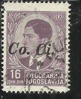 OCCUPAZIONI ITALIANA ITALY ITALIA LUBIANA 1941 Co. Ci. 16 D USATO USED OBLITERE´ - Lubiana