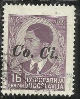 OCCUPAZIONI ITALIANA ITALY ITALIA LUBIANA 1941 Co. Ci. 16 D USATO USED OBLITERE´ - Lubiana