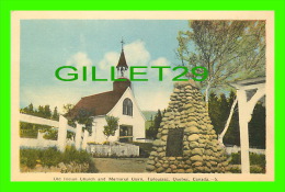 TADOUSSAC, QUÉBEC - OLD INDIAN CHURCH AND MEMORIAL CAIRN - PECO - - Saguenay