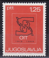 Yugoslavia 1969. 50 Years Of International Labour Organisation, MNH(**) Mi 1317 - Neufs