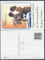 1999-EP-116 CUBA 1999. Ed.NO CATALOGADA. SPECIAL DELIVERY. POSTAL STATIONERY. COUPLE. FLOWERS. FLORES. USED. - Cartas & Documentos