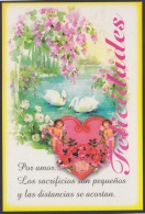 1999-EP-133 CUBA 1999. Ed.36Ac. SPECIAL DELIVERY. POSTAL STATIONERY. BOLA DE NIEVE. CORAZON. CISNES. FLORES. CARTULINA G - Storia Postale