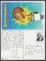 1999-EP-136 CUBA 1999. Ed.36Ab. SPECIAL DELIVERY. POSTAL STATIONERY. BOLA DE NIEVE. LEON. LION. CARTULINA FINA. USED. - Covers & Documents