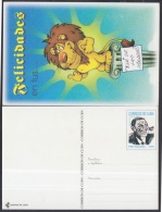 1999-EP-137 CUBA 1999. Ed.36Ab. SPECIAL DELIVERY. POSTAL STATIONERY. BOLA DE NIEVE. LEON. LION. CARTULINA FINA. UNUSED. - Lettres & Documents