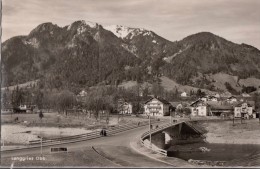 LENGGRIES OBB MIT NEUER ISARBRUCKE GEGEN BRAUNECK - Lenggries