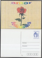 2000-EP-37 CUBA 2000. Ed.54h. ENTREGA ESPECIAL AÑO NUEVO. HAPPY NEW YEAR. POSTAL STATIONERY. ROSA. FLOWERS. UNUSED. - Briefe U. Dokumente