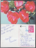 2000-EP-64 CUBA 2000. Ed.46n. MOTHER DAY SPECIAL DELIVERY. POSTAL STATIONERY. ROSAS ROJAS. ROSES. FLOWERS. CERTIFICADA. - Cartas & Documentos