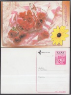 2000-EP-80 CUBA 2000. Ed.46a. MOTHER DAY SPECIAL DELIVERY. POSTAL STATIONERY. ERROR DE COLOR. CISNE DE CRISTAL. ROSAS. F - Covers & Documents