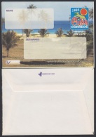 2000-EP-107 CUBA 2000. Ed.9. SOBRE CARTA. POSTAL STATIONERY. VARADERO BEACH. ERROR BLACK INK DISPLACED. UNUSED. - Cartas & Documentos