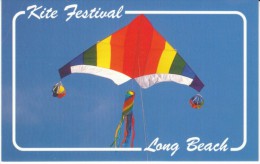 Long Beach Washington, Kite Festival, Kite Flying, C1990s Vintage Postcard - Other & Unclassified