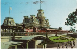 Disney World Entrance, Train Ride Depot, C1970s Vintage Postcard - Disneyworld