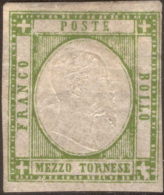 SI53D Italia Italy NAPOLI Province Napoletane.1861 Mezzo Tornese Nuovo MLH - Napels