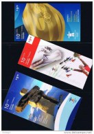 Canada 2010 MNH #2368a, 2372a, 2375a Set Of 3 Vancouver OLYMPIC Games Booklets - Winter 2010: Vancouver