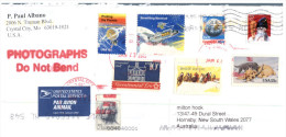 (339) Letter Posted From USA To Australia - Covers & Documents