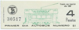 BILLETE DE TRANVIA DE BARCELONA / SERIE PRIMER DIA - ULTIMO DIA  / 1970 (7) - Europe