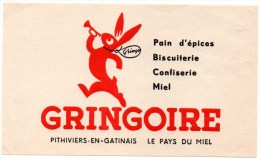 Buvard : Produits Alimentaires, Gringoire, Biscuits, Confiserie, Pain D'épices, Miel. - Dulces & Biscochos