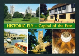 ENGLAND  -  Ely  Multi View  Used Postcard As Scans - Ely