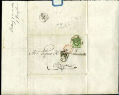 SPAIN 1864 VALLADOLID ENTIRE LETTER TO BAYONNE, FRANCE - ...-1850 Vorphilatelie