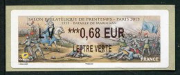 Timbre** De Dist. De 2015 LISA 2 "LV ***0,68  €  - LETTRE VERTE - Salon Philatelique De Pritemps Pais 2015" - 2010-... Illustrated Franking Labels