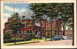 LITTAUER HOSPITAL, GLOVERSVILLE, ALBANY / SYRACUSE, NEW YORK, AMERICA ~ LINEN CARD Pu1950 - Albany