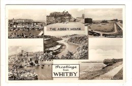 WHITBY - ROYAUME UNI - GREETINGS FROM - THE ABBEY HOUSE - WEST CLIFF AND HARBOUR - Whitby