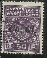 LUBIANA 1941 SEGNATASSE TASSE POSTAGE DUE TAXE Co. Ci. 50 P USATO USED OBLITERE´ - Lubiana