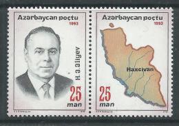 Azerbaidjan N° 110 / 11 XX  Série Courante : 70ème Anniversaire  Du Président Aleiev,  Les 2 Valeurs, Sans Charnière, TB - Aserbaidschan