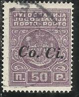 LUBIANA 1941 SEGNATASSE TASSE POSTAGE DUE TAXE Co. Ci. 50 P USATO USED OBLITERE´ - Lubiana