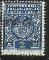 LUBIANA 1941 SEGNATASSE TASSE POSTAGE DUE TAXE  Co. Ci. 2 D USATO USED OBLITERE´ - Lubiana