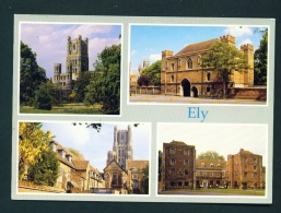 ENGLAND  -  Ely  Multi View  Used Postcard As Scans - Ely