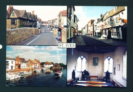 ENGLAND  -  St Ives  Multi View  Used Postcard As Scans - Huntingdonshire