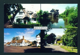 ENGLAND  -  Houghton  Multi View  Used Postcard As Scans - Huntingdonshire