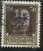 OCCUPAZIONE ITALIANA ITALY OVERPRINTED SOPRASTAMPATO ITALIA 1944 LUBIANA TEDESCA GERMAN OCCUPATION CENT. 30 USATO USED - Deutsche Bes.: Lubiana