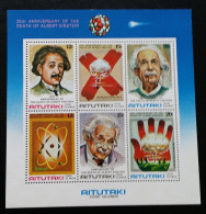 Aitutaki, 1980, Mi: Block 29,  (MNH) - Albert Einstein